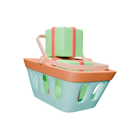 Logistic Basket  3D Icon