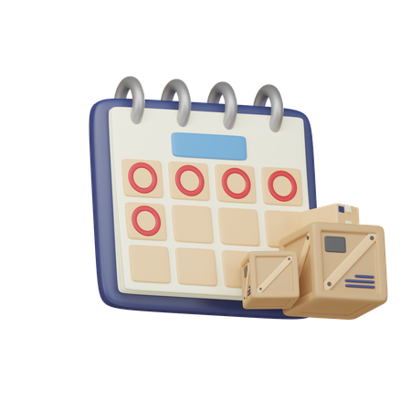 Logistic Calendar  3D Icon