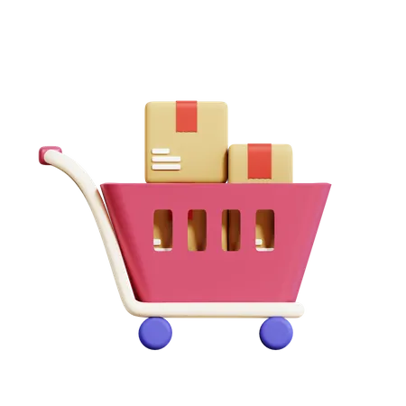 Logistic Cart  3D Icon