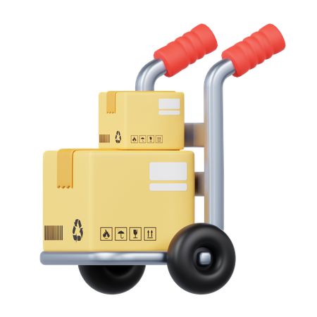 Logistic Cart  3D Icon