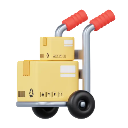 Logistic Cart  3D Icon