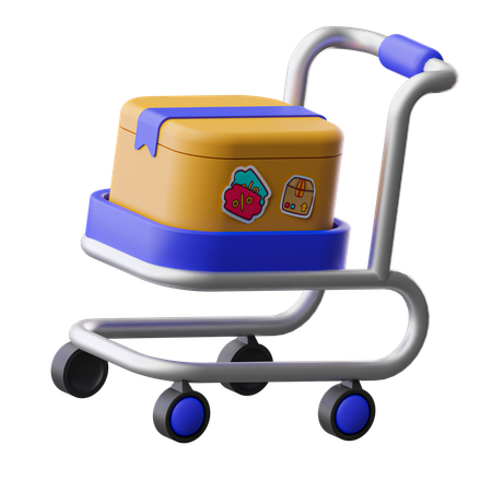 Logistic Cart  3D Icon