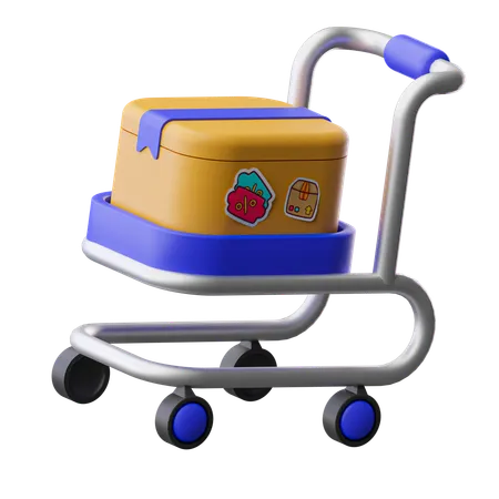 Logistic Cart  3D Icon