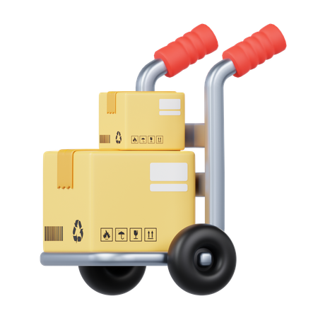 Logistic Cart  3D Icon