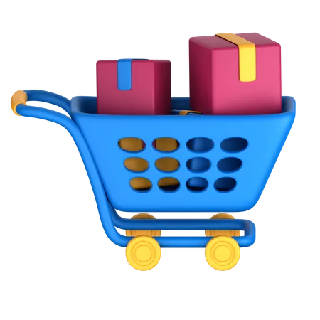 Logistic Cart 3D Icon