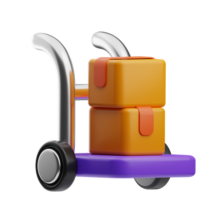 Logistic Cart  3D Icon