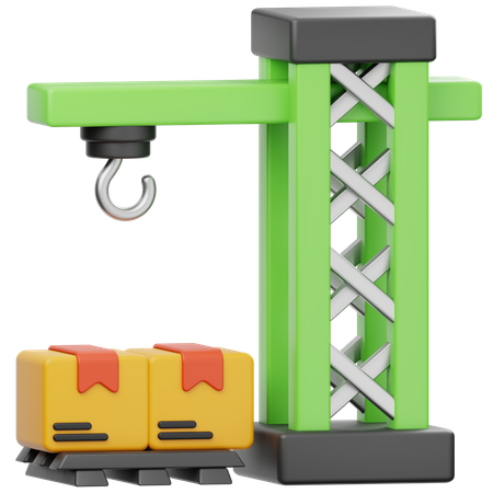 Logistic Crane  3D Icon