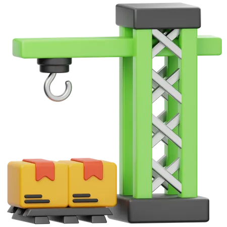 Logistic Crane  3D Icon