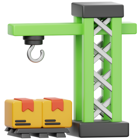 Logistic Crane  3D Icon