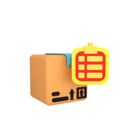 Logistic Document  3D Icon