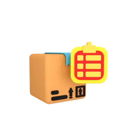 Logistic Document  3D Icon
