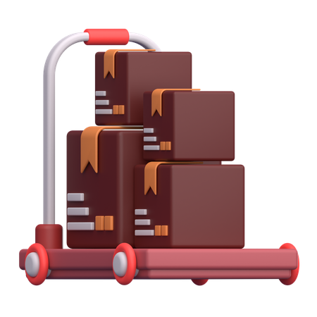 Logistic Dolly  3D Icon