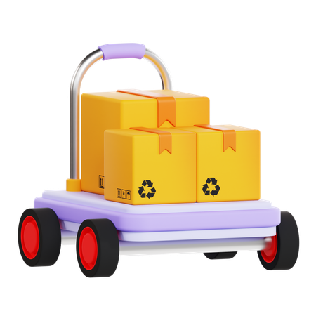 Logistic Dolly  3D Icon