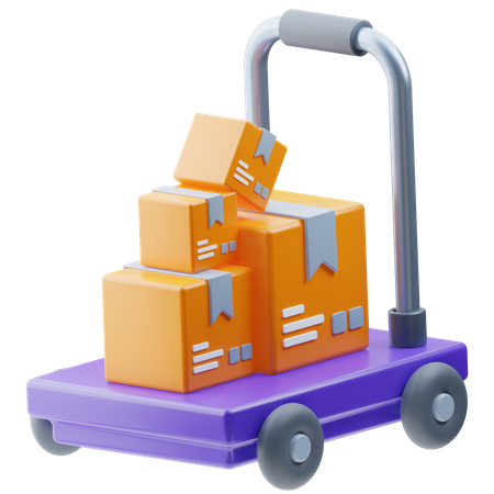 Logistic Dolly  3D Icon