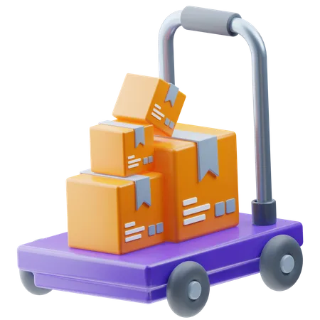 Logistic Dolly  3D Icon