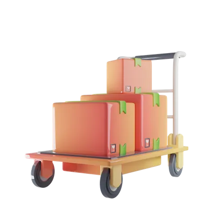 Logistic Dolly 3D Icon