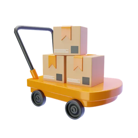 Logistic Dolly 3D Icon