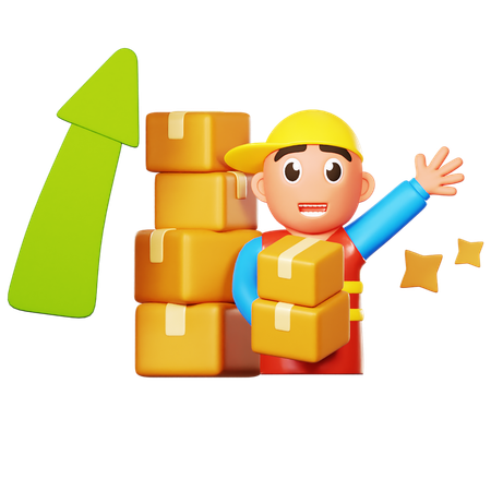 Logistic Growth  3D Icon