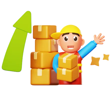 Logistic Growth  3D Icon