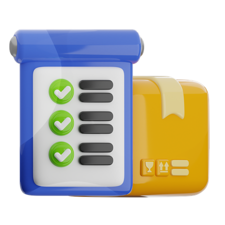 Logistic List  3D Icon