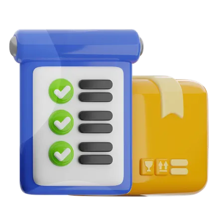 Logistic List  3D Icon