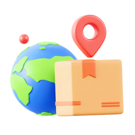 Logistic Location  3D Icon