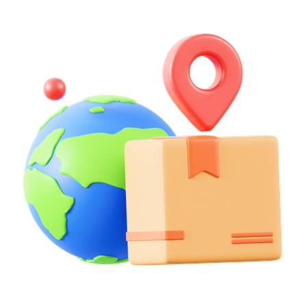 Logistic Location  3D Icon