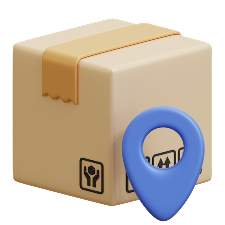 Logistic Location 3D Icon