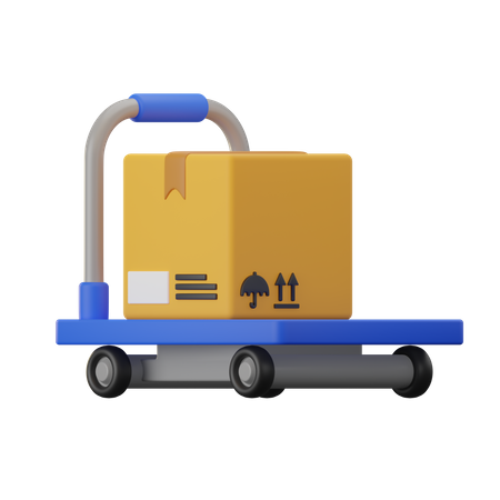 Logistic Trolley  3D Icon