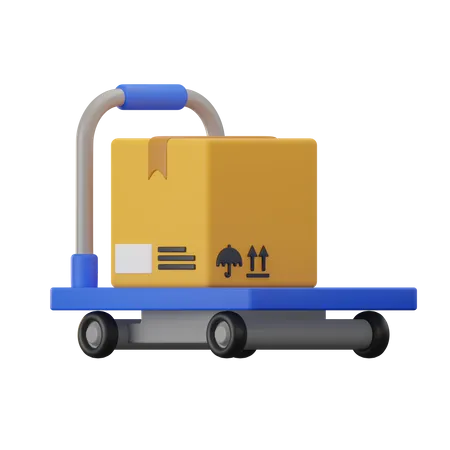 Logistic Trolley  3D Icon