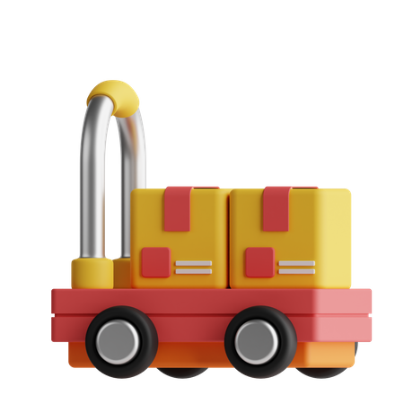 Logistic Trolley  3D Icon