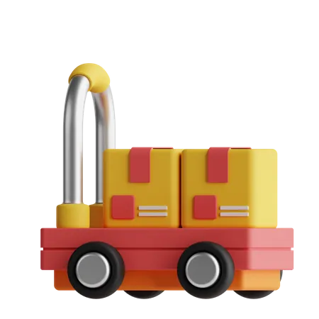 Logistic Trolley  3D Icon