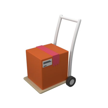 Logistic Trolley  3D Icon