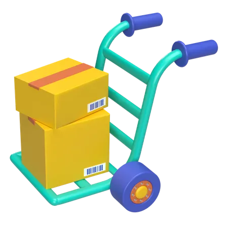 Logistic Trolley  3D Icon