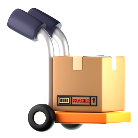 Logistic Trolley  3D Icon