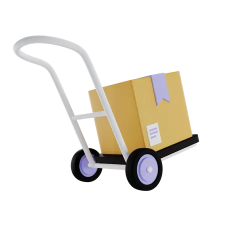 Logistic Trolley  3D Icon