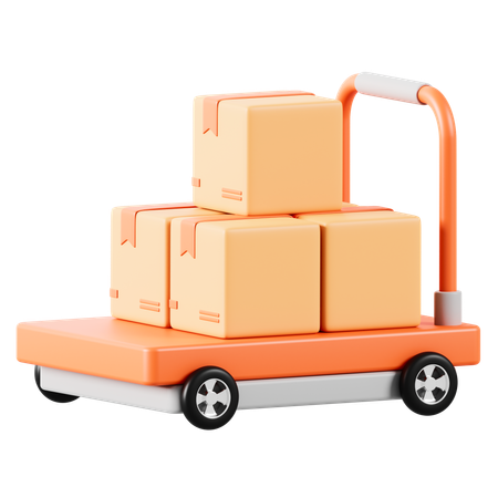 Logistic Trolley  3D Icon