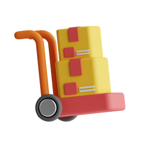 Logistic Trolley  3D Icon