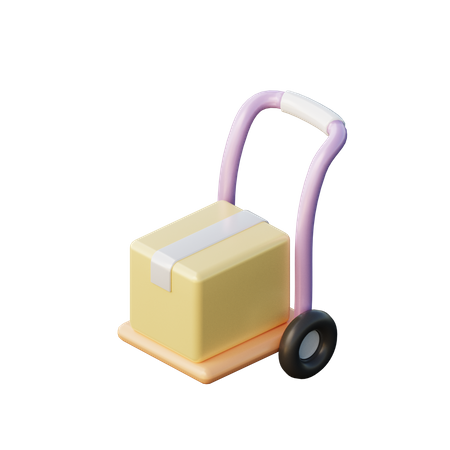 Logistic Trolley  3D Illustration