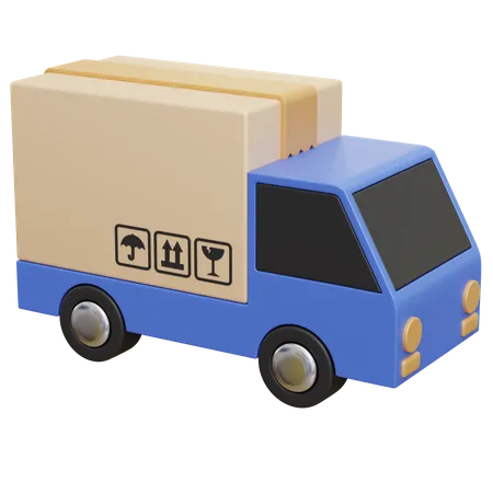 Logistic Truck 3D Icon