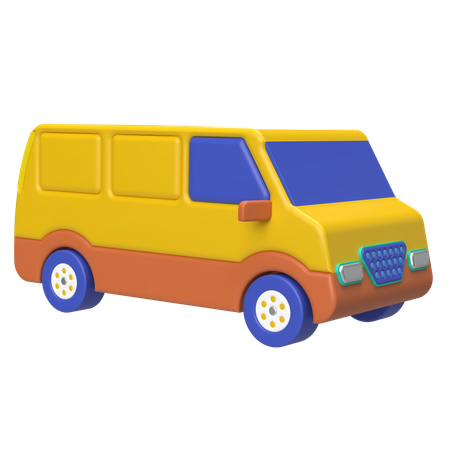 Logistic Van  3D Icon