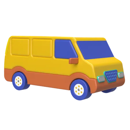 Logistic Van  3D Icon