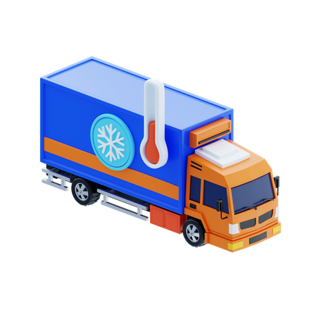 Logística de cadena de frío  3D Icon