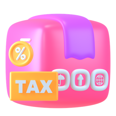 Impuesto de logística  3D Icon