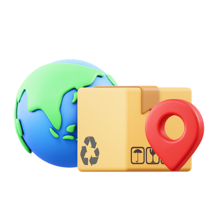 Logística mundial  3D Icon