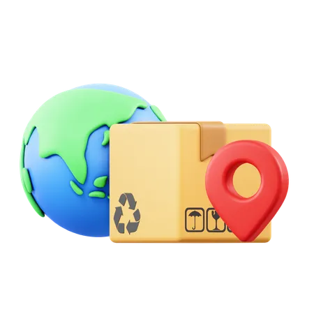 Logística mundial  3D Icon