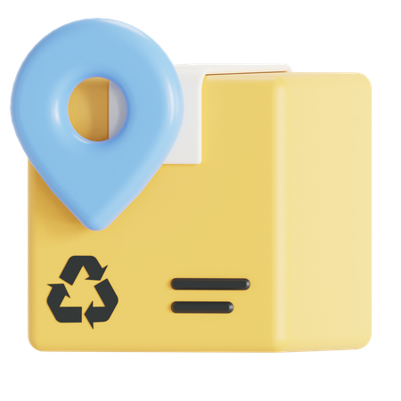 Logistics location  3D Icon