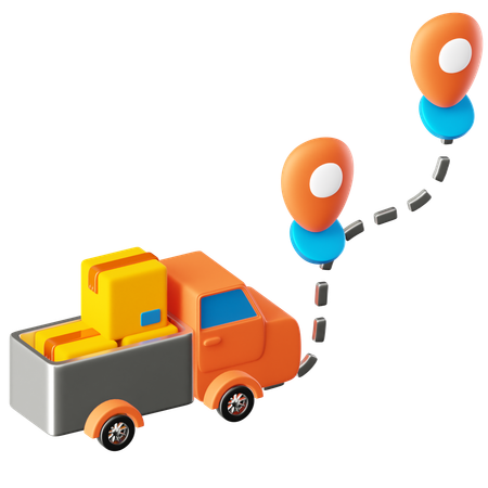Logistics Network  3D Icon