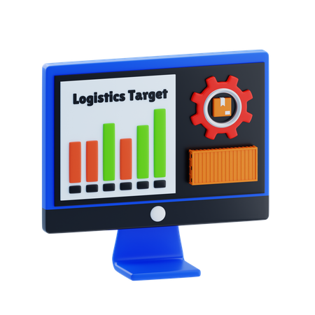 Logistics Software  3D Icon