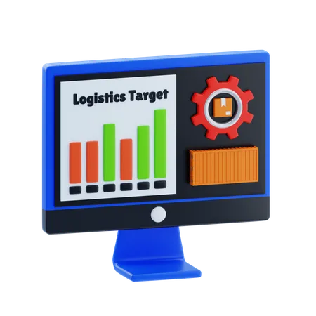 Logistics Software  3D Icon